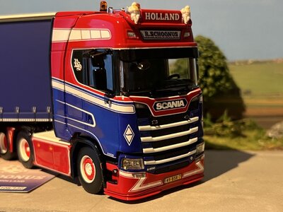 WSI WSI Scania S Highline 6x2 + 3-axle curtainside trailer R. SCHOONUS