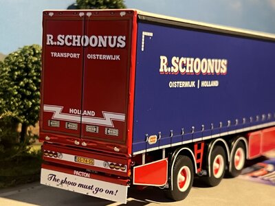 WSI WSI Scania S Highline 6x2 + 3-as schuifzeilen oplegger R. SCHOONUS