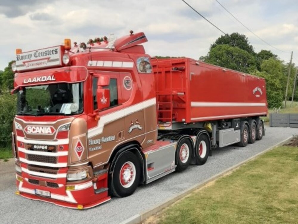 Tekno Tekno Scania Next gen R met 3-axle stas tipper RONNY CEUSTERS