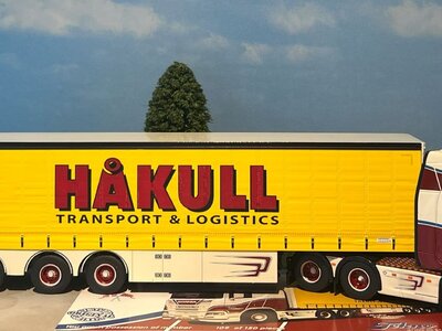 Tekno Tekno Scania Next Gen 6x2 with 3-axle curtainside trailer CHRISTENSEN HAKULL