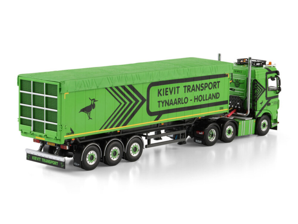 WSI WSI DAF XF Space Cab 6x2  3-axle tipper volume trailer KIEVIT TRANSPORT B.V.