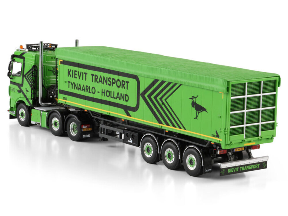 WSI WSI DAF XF Space Cab 6x2  3-axle tipper volume trailer KIEVIT TRANSPORT B.V.