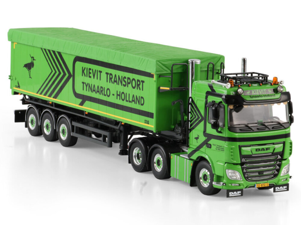 WSI WSI DAF XF Space Cab 6x2  3-axle tipper volume trailer KIEVIT TRANSPORT B.V.