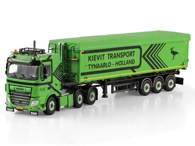 WSI WSI DAF XF Space Cab 6x2  3-axle tipper volume trailer KIEVIT TRANSPORT B.V.