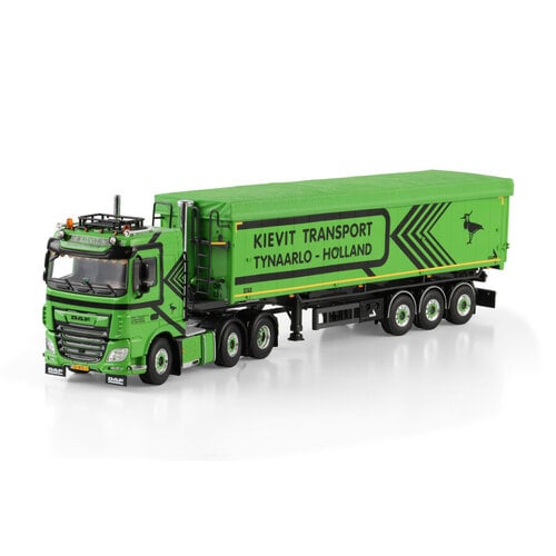 WSI WSI DAF XF Space Cab 6x2  3-axle tipper volume trailer KIEVIT TRANSPORT B.V.