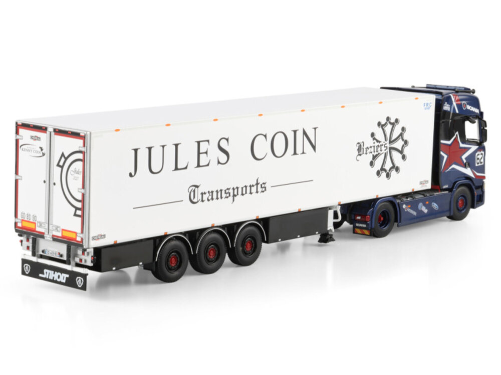 WSI WSI Scania S Highline with 3-axle reefer trailer KENNY COIN