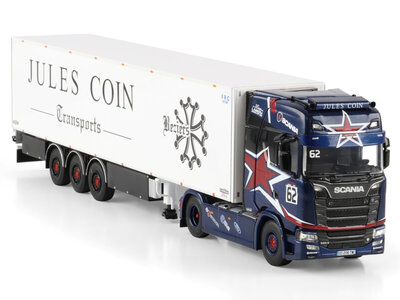 WSI WSI Scania S Highline with 3-axle reefer trailer KENNY COIN