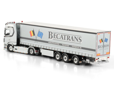 WSI WSI Scania S Highline 4x2 with 3-axle curtainside trailer BECATRANS