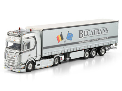 WSI WSI Scania S Highline 4x2 with 3-axle curtainside trailer BECATRANS