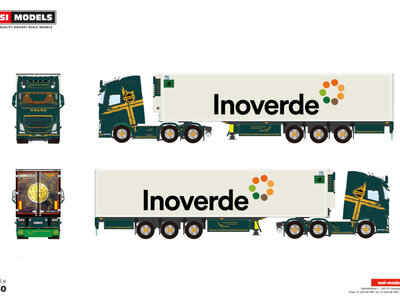 WSI WSI Volvo FH4 Globetrotter 6x2 met 3-assige midlift koeloplegger ENTLEBUCH