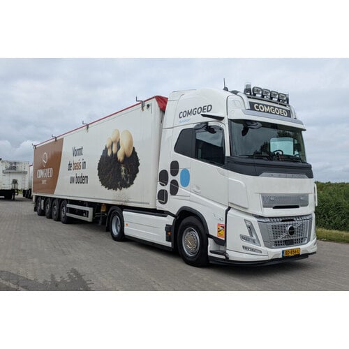 WSI WSI Volvo FH Aero Globetrotter XL 4x2 met 3-assige beweegbare vloer trailer COMGOED