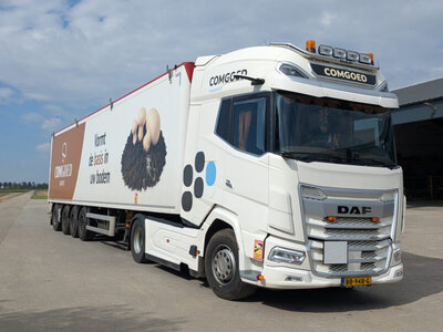 WSI WSI Daf XG+ 4x2 with 4-axle mooving floor trailer COMGOED