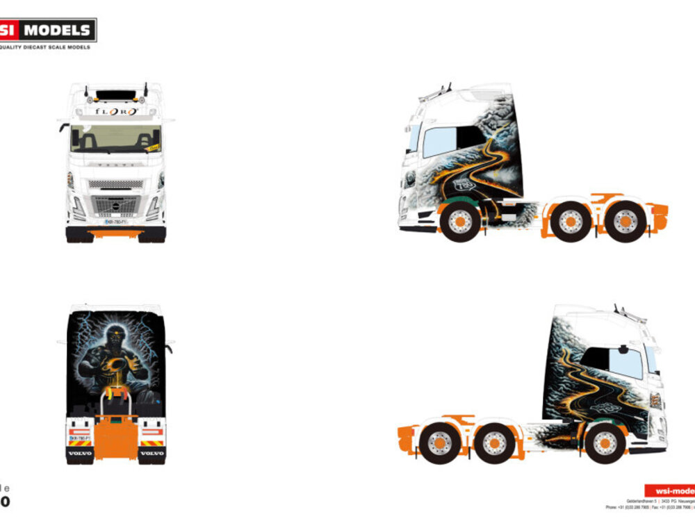 WSI WSI Volvo FH Aero Globetrotter XXL 6x2 midlift ROUTE 780