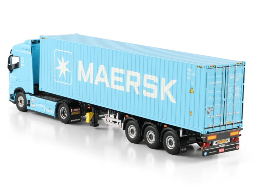 WSI WSI Volvo FH Aero Globetrotter Electric 4x2 + 3-axle container trailer + 40ft. container MAERSK