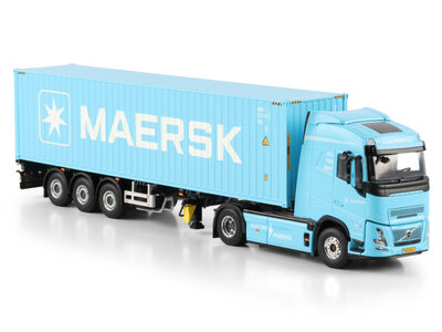 WSI WSI Volvo FH Aero Globetrotter Electric 4x2 + 3-axle container trailer + 40ft. container MAERSK