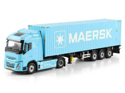 WSI WSI Volvo FH Aero Globetrotter Electric 4x2 + 3-axle container trailer + 40ft. container MAERSK