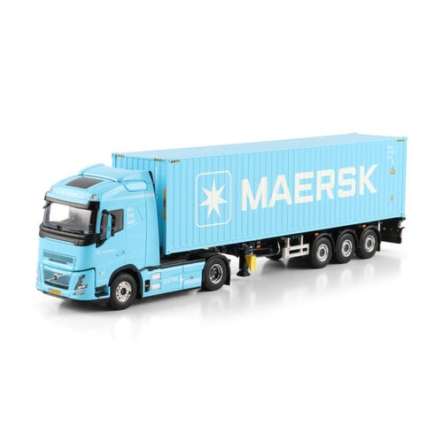 WSI WSI Volvo FH Aero Globetrotter Electric 4x2 + 3-axle container trailer + 40ft. container MAERSK