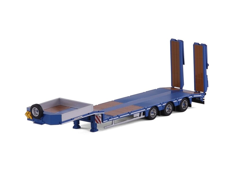Cavallino Cavallino 3-axle semi lowloader with ramps (Blue) BASIC LINE - Copy