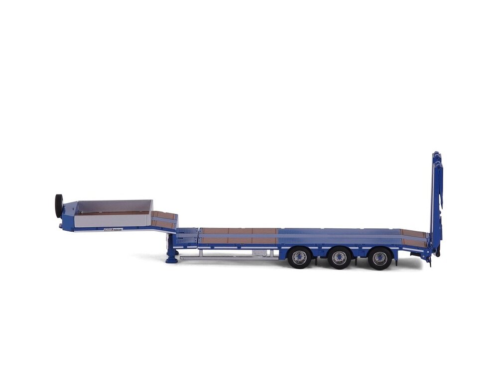 Cavallino Cavallino 3-axle semi lowloader with ramps (Blue) BASIC LINE - Copy