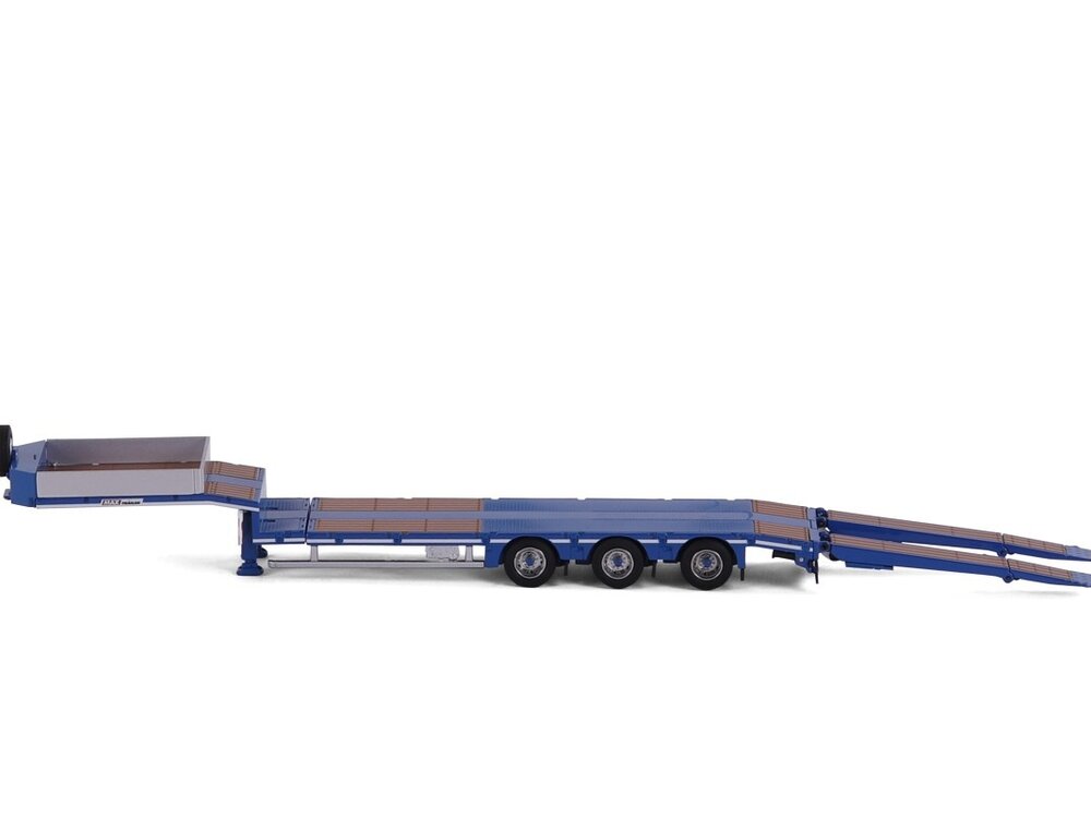 Cavallino Cavallino 3-axle semi lowloader with ramps (Blue) BASIC LINE - Copy