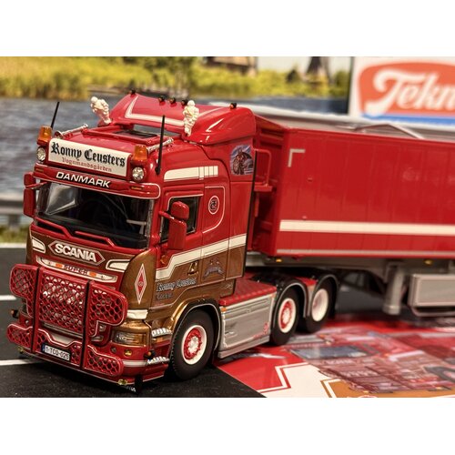 Tekno Tekno Scania R 6x2 with 3-axle Stas tipper trailer RONNY CEUSTERS