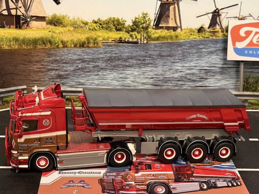 Tekno Tekno Scania R Lowline 4x2 with 3-axle tipper trailer RONNY CEUSTERS