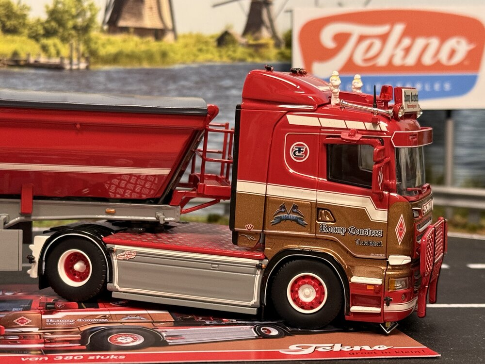 Tekno Tekno Scania R Lowline 4x2 with 3-axle tipper trailer RONNY CEUSTERS