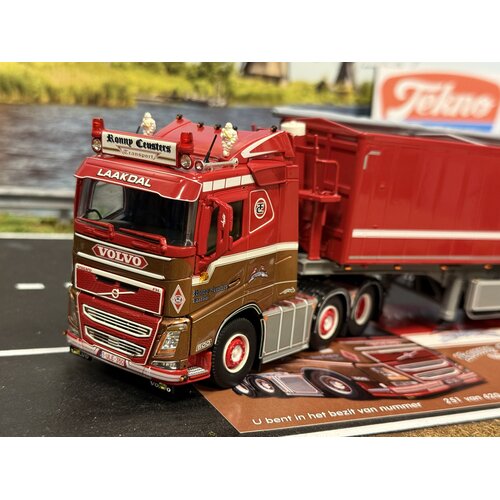 Tekno Tekno Volvo FH04 6x2 low roof with 3-axle Stas tipper trailer RONNY CEUSTERS