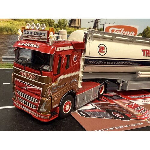 Tekno Tekno Volvo FH05 Low roof with 3-axle silo trailer RONNY CEUSTERS