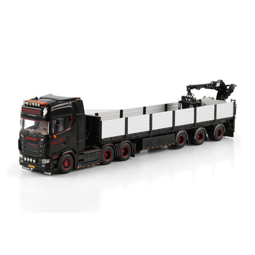 WSI WSI Scania S Highline 6x2 with 3-axle brick trailer FREEK VD HOEVEN