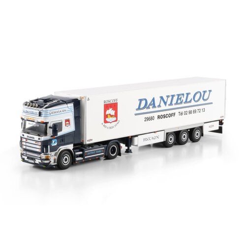 WSI WSI Scania 4-serie Topline 4x2 met 3-assige koeloplegger DANIELOU
