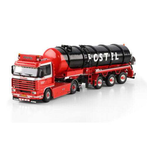 WSI WSI Scania 3-serie Streamline 4x2 met 3-as vacuum tank trailer POSTEL TRANSPORT