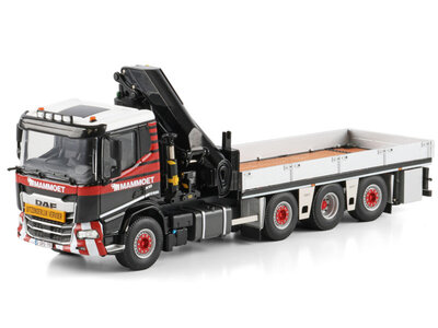 Mammoet store WSI DAF XD DL 8x2 rigid flatbed truck + palfinger PK 480 TEC MAMMOET
