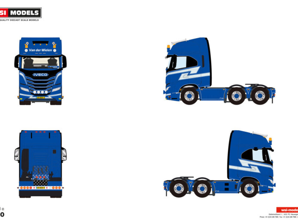 WSI WSI Iveco S-way High 6x2 V.O.F. VAN DER WIELEN