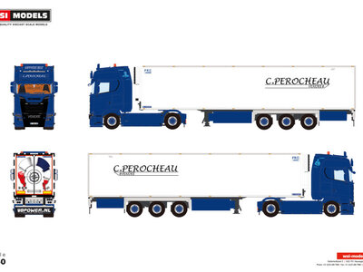 WSI WSI Scania NGS 4x2 met 3-as koeloplegger PEROCHEAU