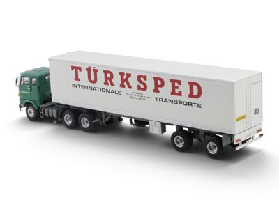 Tekno Tekno Volvo F89 with classic 3-axle reefer trailer TURKSPED
