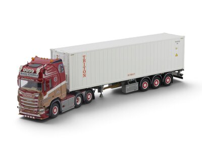 Tekno Tekno Scania NGR Highline 6x2 + container chassis with 40ft HC Reefer RONNY CEUSTERS