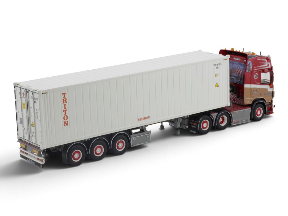 Tekno Tekno Scania NGR Highline 6x2 + container chassis with 40ft HC Reefer RONNY CEUSTERS