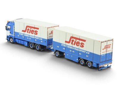 Tekno Tekno Scania R560 Riged truck with 3-axle trailer STIES