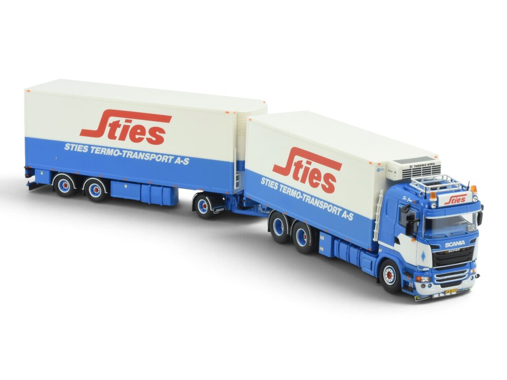 Tekno Tekno Scania R560 Motorwagen met 3-assige aanhangwagen STIES