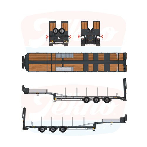 Tekno Tekno 3-assige Broshuis semidieplader T.B.