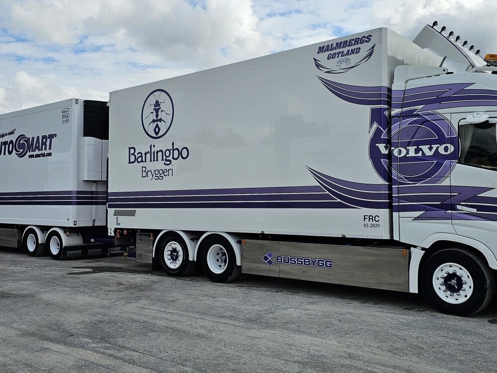 Tekno Tekno Volvo FH05 Globetrotter Swedish 24mtr. combination MALMBERGS