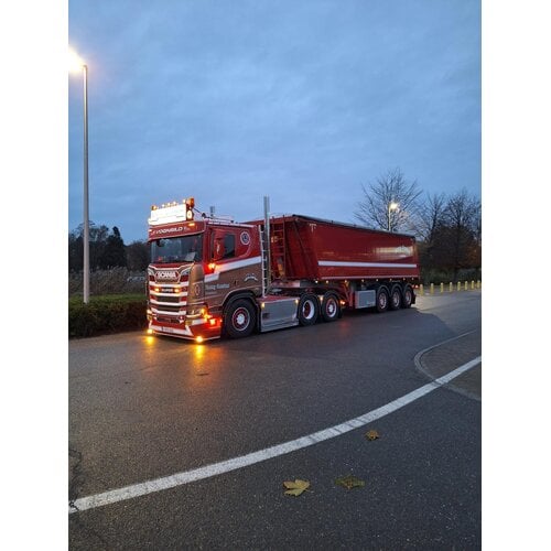 Tekno Tekno Scania NGR Lowroof 6x2 met 3-assige meiller kipper RONNY CEUSTERS