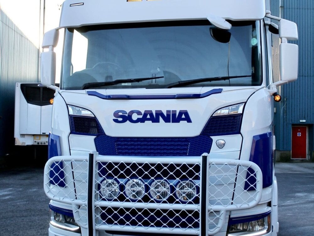 WSI WSI Scania S 6x2 met 3-as koeloplegger DENHOLM SEAFOODS Peterhead Scotland
