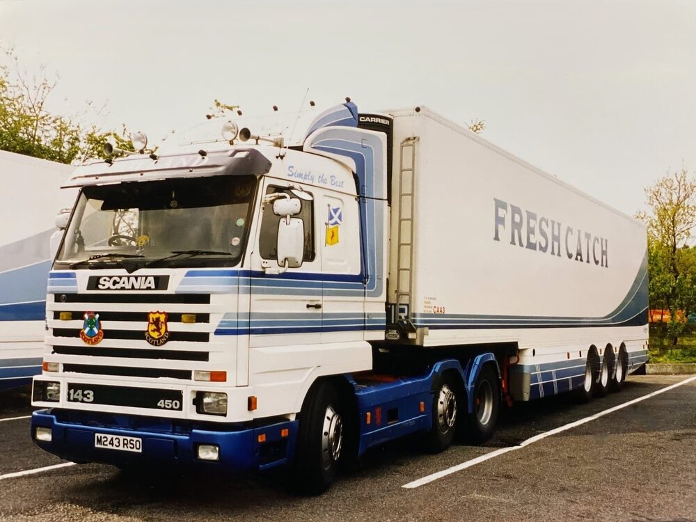 WSI WSI Scania 143M streamline with 3-axle reefer trailer C.A. ANDERSON FRESHCATCH Peterhead Scotland