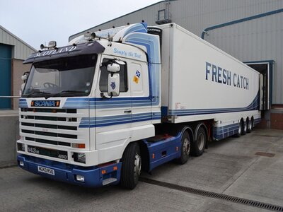 WSI WSI Scania 143M streamline with 3-axle reefer trailer C.A. ANDERSON FRESHCATCH Peterhead Scotland