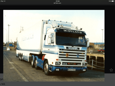 WSI WSI Scania 143M streamline with 3-axle reefer trailer C.A. ANDERSON FRESHCATCH Peterhead Scotland