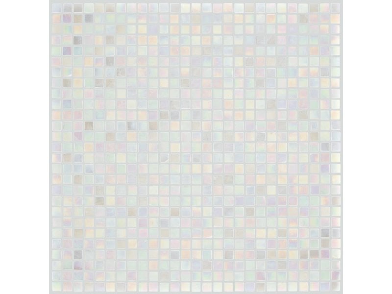Glasmosaik Mini White, glänzend - 30x30cm