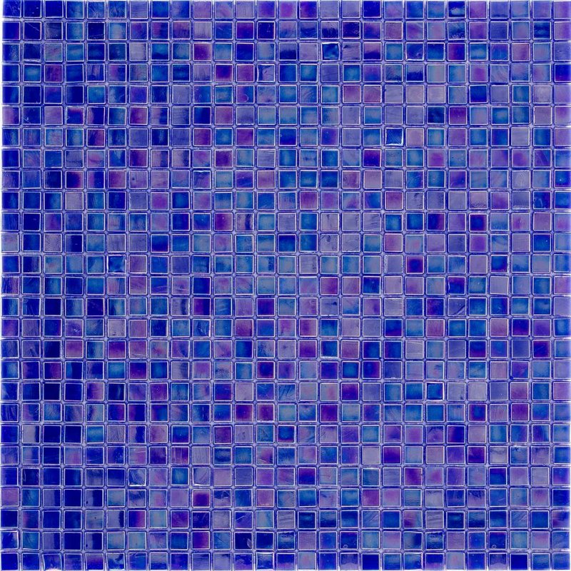 Glasmosaik Mini Violett Blue, glänzend - 30x30cm