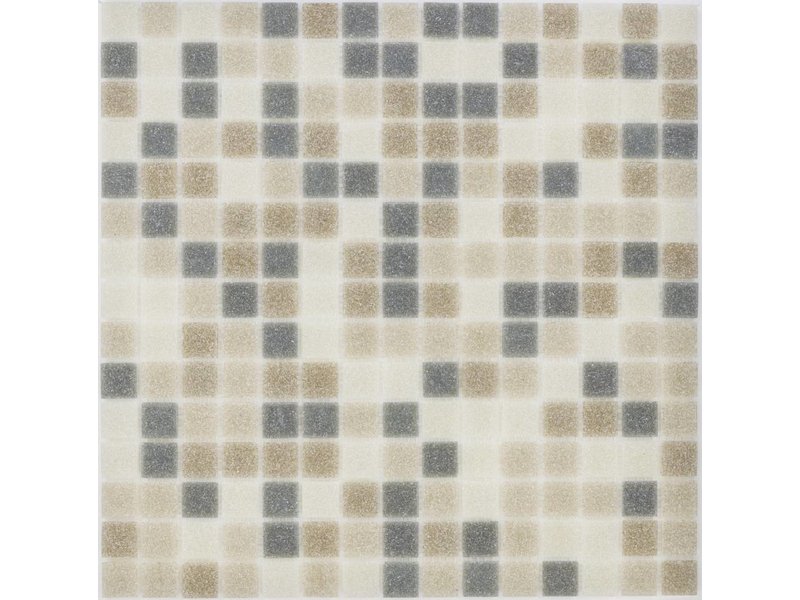 Glasmosaik grey-brown-beige Mix - 33cm x 33cm